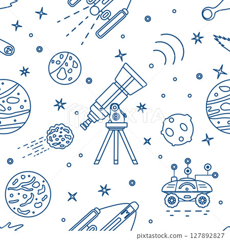 Space Pattern Telescope Planets Shuttle Galaxy Space Pattern Telescope Planets Shuttle Galaxy 127892827
