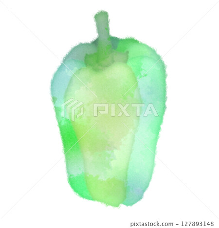 甜椒夏季蔬菜插畫圖示圖像水彩 127893148
