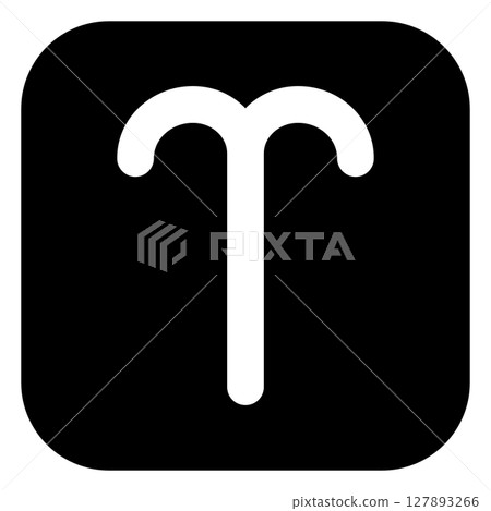 白羊座符號圖示單調 白羊座符號圖示單調 127893266