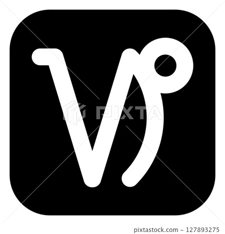 摩羯座符號圖示單調 127893275