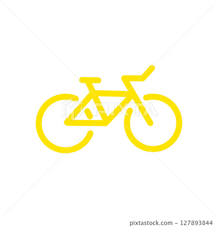 Bicycle Icon – Minimal Bike Silhouette Vector Symb Bicycle Icon – Minimal Bike Silhouette Vector Symb 127893844