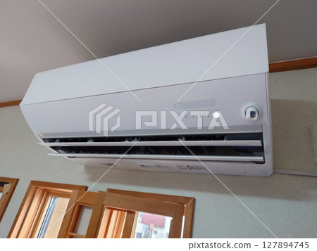 Air conditioner in operation 127894745