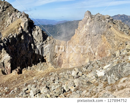 燒岳火山口邊緣 127894752