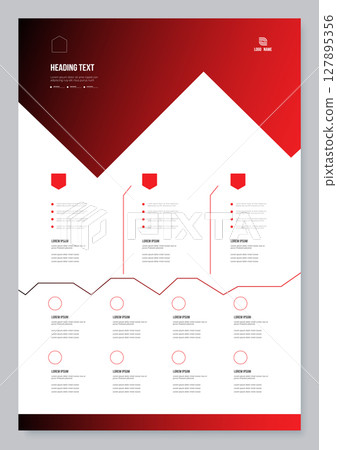 Flyer modern template for creative professional business Flyer modern template for creative professional business 127895356
