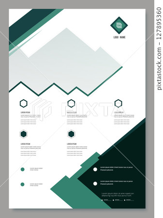Creative Corporate & Business Flyer Brochure Template Design, abstract business flyer, vector template design. Brochure design 127895360