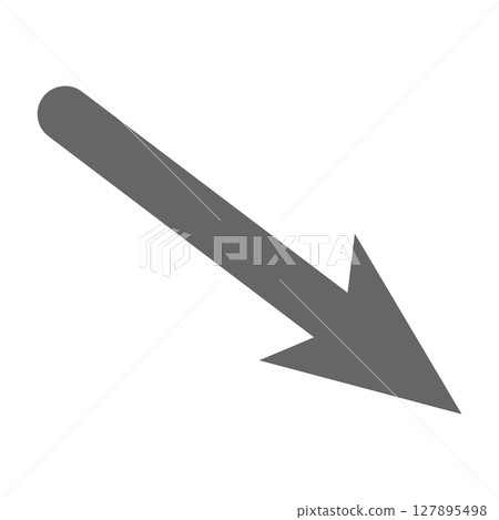 Diagonal down arrow icon pointing to the right Diagonal down arrow icon pointing to the right 127895498