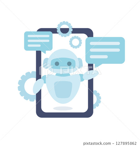 Smartphones and chat AI Smartphones and chat AI 127895862