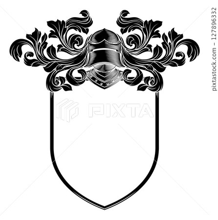 Coat of Arms Crest Knight Family Shield Heraldry Coat of Arms Crest Knight Family Shield Heraldry 127896332