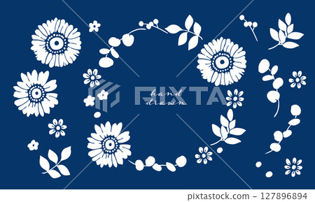 Hand-drawn sunflower vector illustration. Summer background material of sunflowers and plants. Summer frame set of sunflowers. Hand-drawn sunflower vector illustration. Summer background material of sunflowers and plants. Summer frame set of sunflowers. 127896894