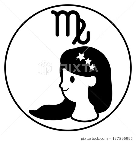 處女座插圖圖示單調 127896995