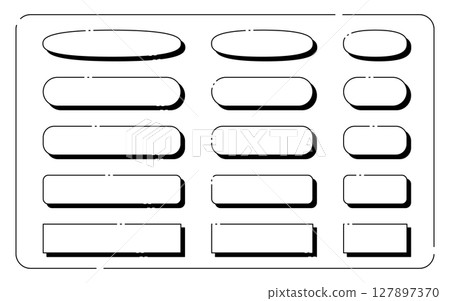 Simple Nameplate Set Shadow 127897370