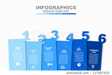 Infographic design template with place for your data. Vector illustration. Infographic design template with place for your data. Vector illustration. 127897420