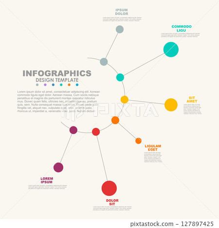 Infographic design template with place for your data. Vector illustration. Infographic design template with place for your data. Vector illustration. 127897425