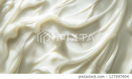 White serum texture creamy liquid moisturizer smear gel background White serum texture creamy liquid moisturizer smear gel background 127897604