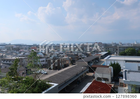 View towards Kyoto Station from Fukakusa, Fushimi Ward, Kyoto City View towards Kyoto Station from Fukakusa, Fushimi Ward, Kyoto City 127898360