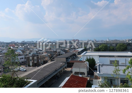 從京都市伏見區深草眺望京都站 從京都市伏見區深草眺望京都站 127898361