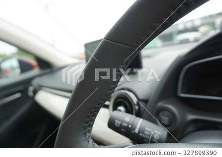 Automotive interior (leather wrapped) 01 Automotive interior (leather wrapped) 01 127899390