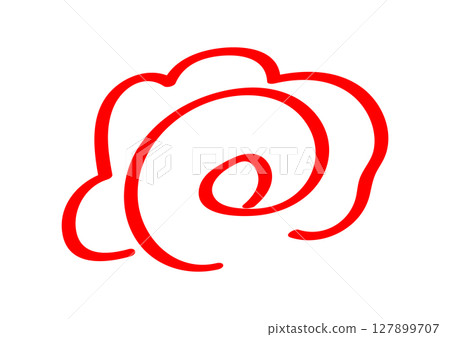 Simple flower circle icon 127899707