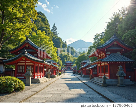 石清水八幡宮，在新綠中熠熠生輝 127900465