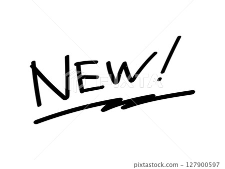 Simple handwritten text New 127900597