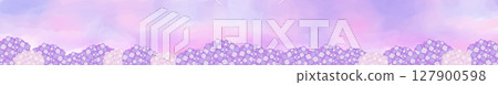 Banner "Hydrangea" (purple) 127900598