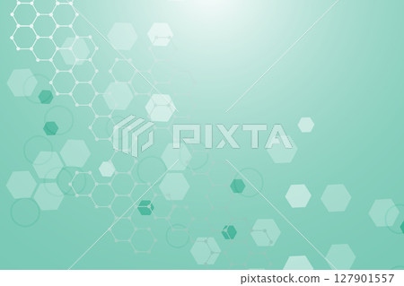 Abstract technology connect background lines and dots with hexagons. Modern hexagons technology concept design background. Vector illustration. Abstract technology connect background lines and dots with hexagons. Modern hexagons technology concept design background. Vector illustration. 127901557