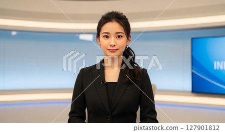 女新聞主播 女新聞主播 127901812