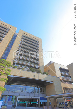 Scenery of Takamatsu City Hall in Takamatsu City, Kagawa Prefecture Scenery of Takamatsu City Hall in Takamatsu City, Kagawa Prefecture 127903021