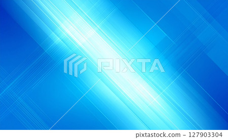 A refreshing business-oriented abstract background design with flowing blue and white curves that can be used for PowerPoint or document covers 127903304