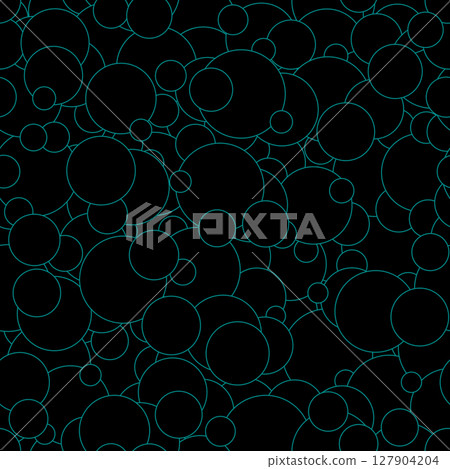 Vivid mint circular dots randomly distributed across a dark background, creating a smooth-flowing, trendy vector pattern ideal for modern design Vivid mint circular dots randomly distributed across a dark background, creating a smooth-flowing, trendy vector pattern ideal for modern design 127904204