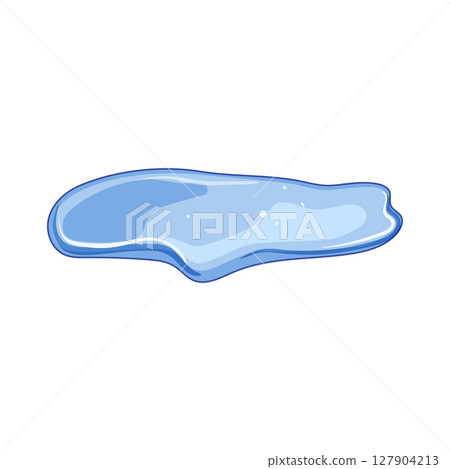 wet puddle cartoon vector illustration 127904213