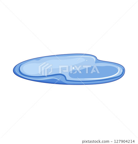 rain puddle cartoon vector illustration 127904214