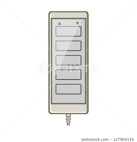 siderails medical bed control cartoon vector illustration 127904338