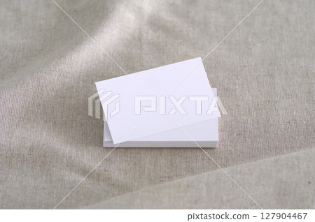 Linen and white card_15 127904467