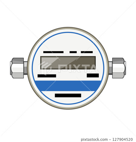 billing gas meter cartoon vector illustration 127904520