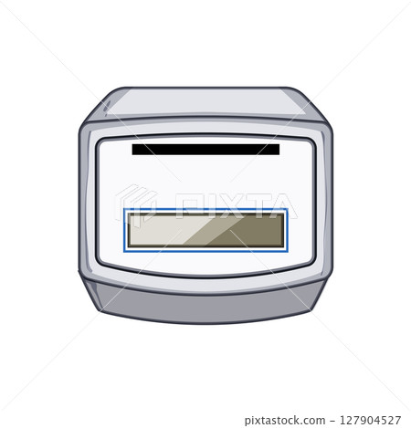 consumption gas meter cartoon vector illustration 127904527