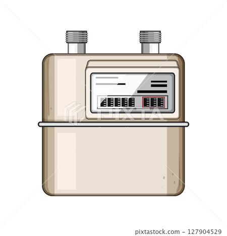 maintenance gas meter cartoon vector illustration maintenance gas meter cartoon vector illustration 127904529