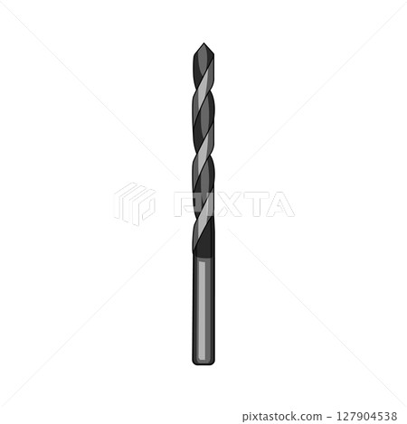 twist drill bit cartoon vector illustration 127904538