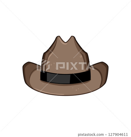 classic cowgirl hat cartoon vector illustration 127904611