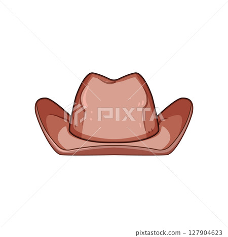 fashion cowgirl hat cartoon vector illustration 127904623