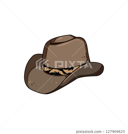 rodeo cowgirl hat cartoon vector illustration 127904625