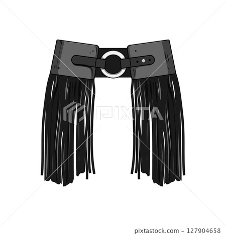 buckle cowgirl belt cartoon vector illustration 127904658