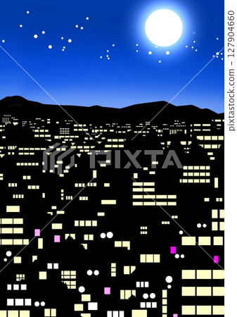 被月光照亮夜的夜視圖 被月光照亮夜的夜視圖 127904660