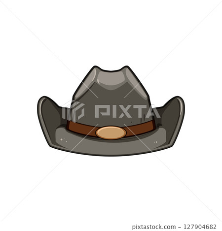 style cowboy hat cartoon vector illustration 127904682