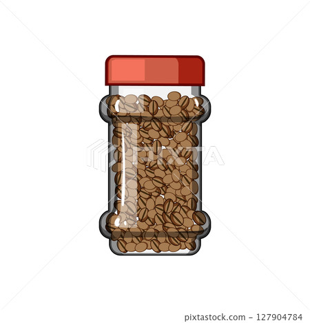 seal coffee jar cartoon vector illustration seal coffee jar cartoon vector illustration 127904784
