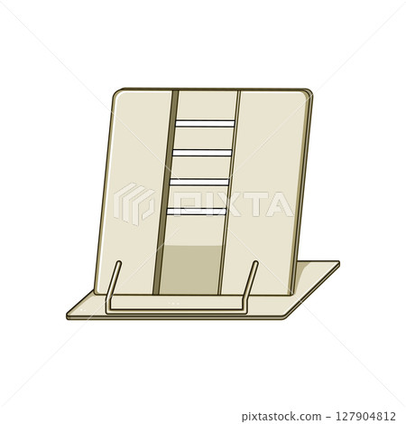 wood book reading stand cartoon vector illustration wood book reading stand cartoon vector illustration 127904812