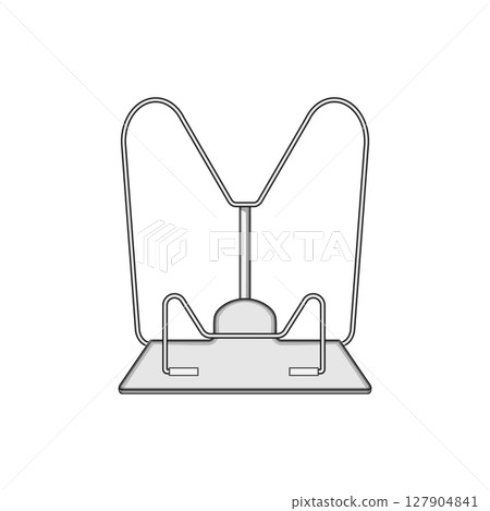 foldable book reading stand cartoon vector illustration 127904841