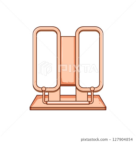 ergonomic book reading stand cartoon vector illustration ergonomic book reading stand cartoon vector illustration 127904854