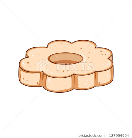 butter biscuit cookie cartoon vector illustration butter biscuit cookie cartoon vector illustration 127904904