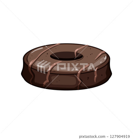 chocolate biscuit cookie cartoon vector illustration 127904919